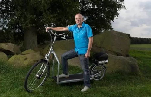 荷蘭60后大叔發明 走路自行車 ,讓人走路也帶風,上班族的福音